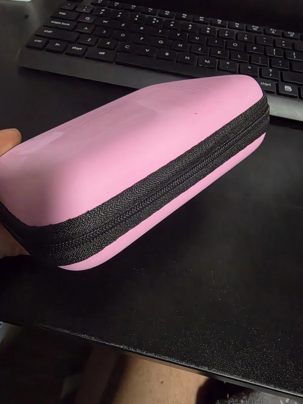 Pink Silicone Foldable Keyboard Protective Cover with Carry Case